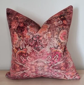 Linwood Omega Prints Genie Terracotta & Omega Velvet Cushion Cover 40x40 cm - Picture 1 of 3