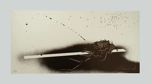 Emilio SCANAVINO - "Tramature", (C) - Serigrafia, 28,5 x 58 cm - Foto 1 di 5