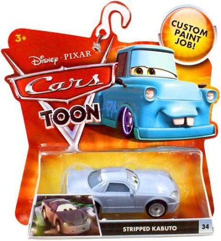 Disney Cars Cars Toon Main Series Stripped Kabuto Diecast Car #34 Cover