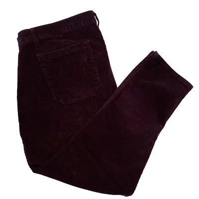 Pantalones de pana para mujer Gap Girlfriend púrpura profundo talla 18 Foto 1 de 4