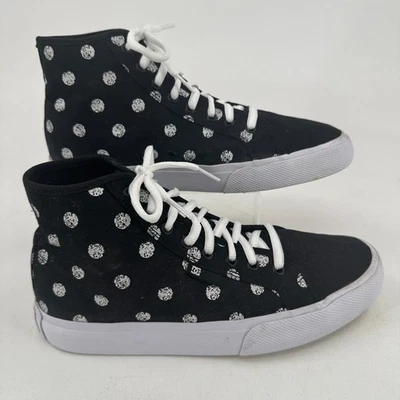 DC Manual HI TX SE Skate Shoes WOMENS Black White Lace Up Sneakers SIZE 9 - Image 1 of 4