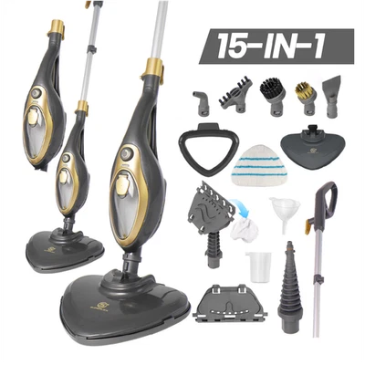 SUPERLEX Dampfreiniger Wasserdampf Reiniger Dampfmop Haushaltsdampfer & Teppich - Bild 1 von 4