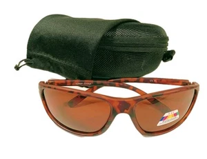 Wayfare Style Sunglasses With Matte Tortoise Shell Frame And Copper Lenses - Picture 1 of 2