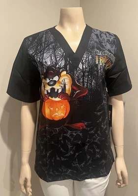 Tooniforms by Cherokee, Scrub Top, TF606XB6,  LTAZ, Medium, New With Tags - Image 1 of 4