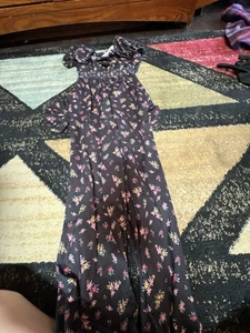 Girls Floral Romper - Picture 1 of 1