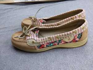 Sperry Top-Sider Shoes Womens Size 9.5M Floral Boat Moccasin Casual STS91410 - Picture 1 of 9