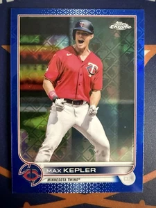 2022 Topps Chrome Logofractor Max Kepler Blue Refractor Parallel 082/150 Twins - Picture 1 of 5