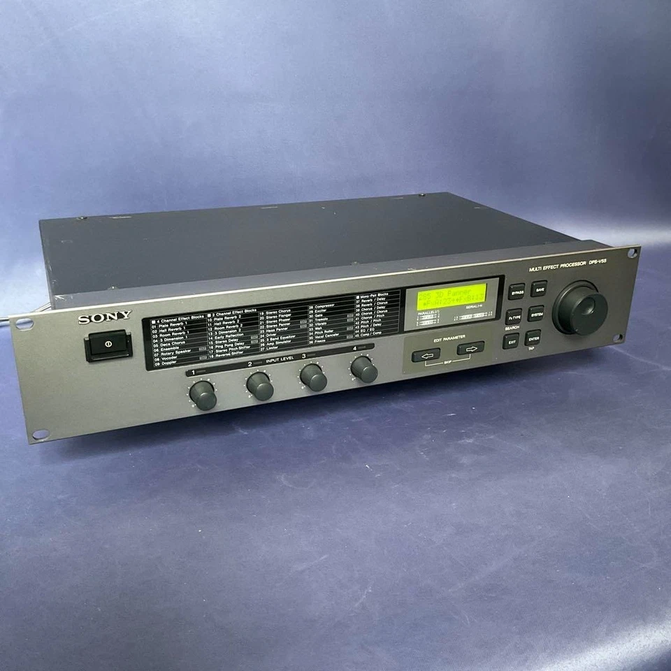 SONY DPS-V55 Rackmount Audio Multi-Effect Signal Processor Silver Japan As Is - Image 1 of 4