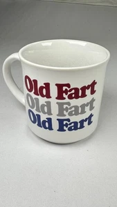 Vintage Old Fart Mug Recycled Paper Products Japan 1980s Novelty Coffee Cup - Picture 1 of 4