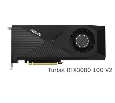 ASUS NVIDIA TURBO RTX 3080 10GB V2 GDDR6X GPU PCIe 4.0 x16 Graphics Card - Image 1 of 3