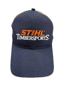 RARE STIHL Timbersport Mesh Trucker Hat Strapback Adjustable Chainsaw Outfitters - Picture 1 of 7