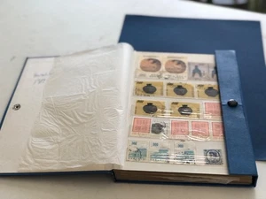 Vintage Stampbook w/ over 200 international stamps China, Singapore, Italy &more - Picture 1 of 24