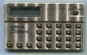 UniMark Slimline Liquid Crystal Calculator, Used, Not Working - Picture 1 of 3