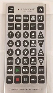 Innovage Jumbo Universal TV/Remote Controller SKU 2784 - Imagen 1 de 5