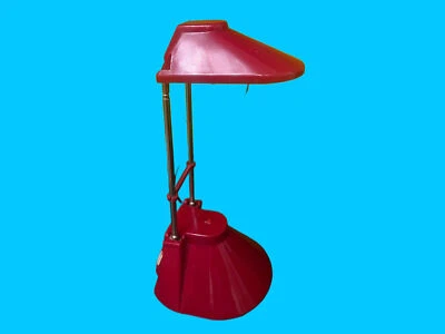 1980er Fuder Memphis Style Schreibtischlampe rot  Tischleuchte Teleskoplampe 50c - Bild 1 von 4