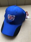 Asbri Golf SoftMark Cap - BLUE - with Magnetic BallMarker - GB Flag - Ideal Gift