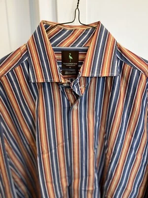 Tailorbyrd Mens Long Sleeve Button Down Shirt Size XL Vertical Stripes - Image 1 of 4