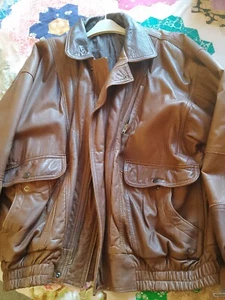 Vintage Deer leather mans bomber style jacket - Picture 1 of 6