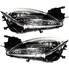 Headlight Assembly Set For 2011 2012 2013 Mazda 6 Left and Right Composite CAPA