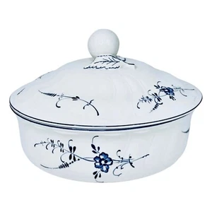 Villeroy & Boch VIEUX LUXEMBOURG Blue Flowers 1.5 QT Vegetable Bowl & Lid - Picture 1 of 6