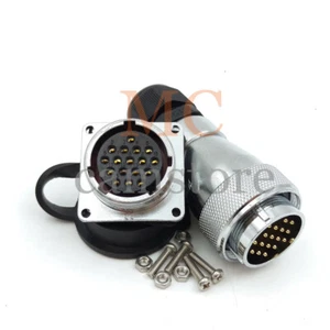 WF28 17Pin Power 10A Industrial Cable Connector,Waterproof Wire Connector IP67 - Picture 1 of 6