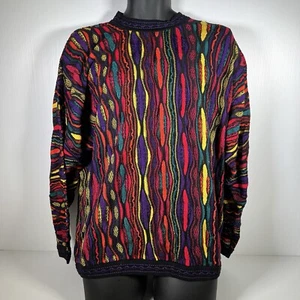 Coogi Australia Made in Australia Black Caledonia Crew Neck Sweater Mens XL - Foto 1 di 10