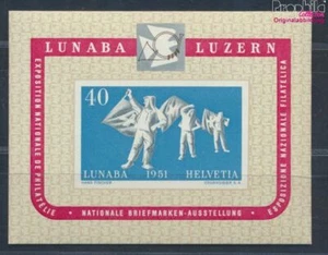 Suiza Bloque 14 (completa edición) nuevo con goma original 1951 LUNAB (10049002 - Imagen 1 de 2