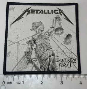 Metallica And Justice For All Black Border Woven Patch  - Picture 1 of 1