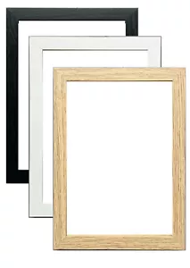 A1 A2 A3 A4 Bilderrahmen Bilderrahmen Posterrahmen 24 mm dünn schwarz weiß EICHE - Bild 1 von 6
