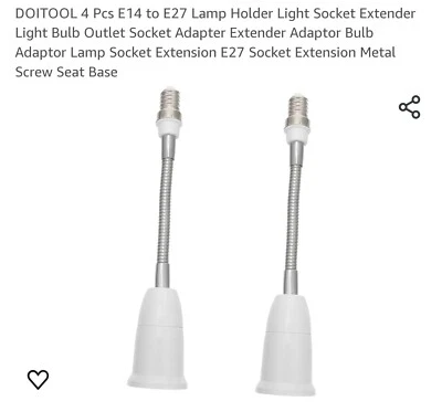 Light Bulb Socket Extender Adapter Flexible Extension All-Directional - Image 1 of 4