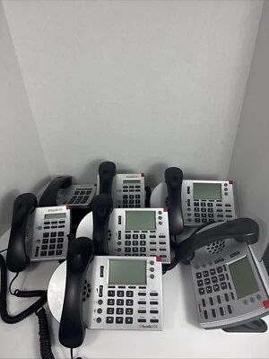 ShoreTel Phones Bundle Model 230 (4) & Model 115 (3) Silver Used VG - Image 1 of 4