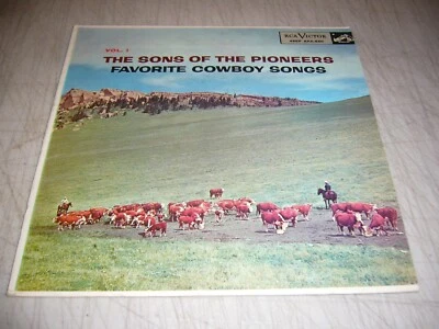 SONS OF THE PIONEERS FAVORITE COWBOY SONGS VOL 1 45 VG+ RCA Victor EPA-650 1956 - Image 1 of 3
