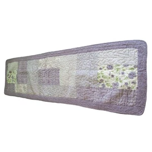 Lavender Rose Patchwork Quilted Valence by Donna Sharp EUC - Picture 1 of 16