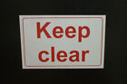 Keep Clear sign - Access sign - A4 sticker & plastic - Red