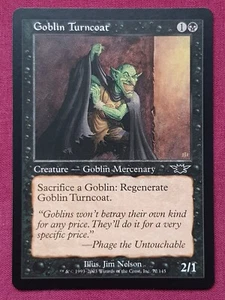 Magic The Gathering LEGIONS GOBLIN PEINADO tarjeta negra Magic The Gathering - Imagen 1 de 2