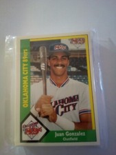 1990 CMC OKLAHOMA 89ERS GREEN BACKS TEAM SET JUAN GONZALEZ ROOKIE SHARP RARE!