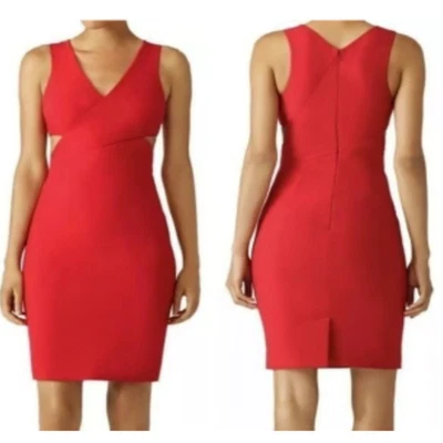 Elizabeth and James Aldridge Cut Out Sheath Dress Red Size 0 - Image 1 of 4