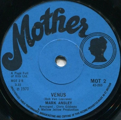 MARK ANSLEY*VENUS*MOTHER*SHOCKING BLUE*PRESS RELEASE*LISTEN - Image 1 of 3