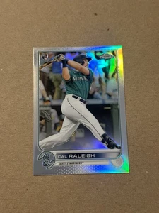 2022 Topps Chrome Cal Raleigh Refractor Rookie Silver Holo #149 Seattle Mariners - Bild 1 von 2