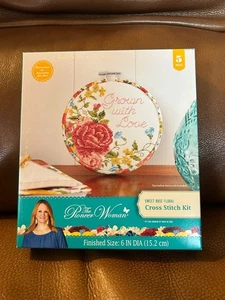 Pioneer Woman Sweet Rose Floral Cross Stich Kit New 2023 Walmart - Picture 1 of 6