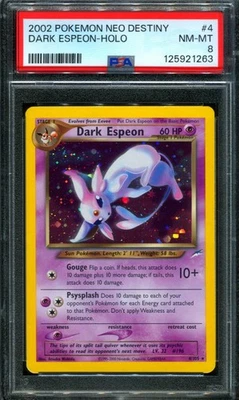 PSA 8 Dark Espeon 4/105 Neo Destiny Holo Pokemon Card - Image 1 of 2