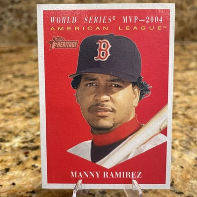 MANNY RAMIREZ 2010 TOPPS HERITAGE SP MVP #481 RED SOX - Image 1 of 2