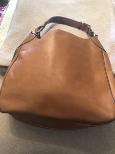 Ralph Lauren Women’s Leather Hobo Bag From The Made in Italy Collection - Picture 1 of 23