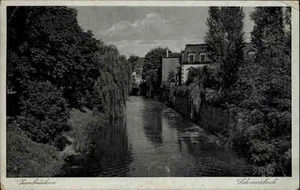 Zweibrücken Rheinland-Pfalz AK 1941 Bach Schwarzbach Gewässer Häuser Landschaft - Picture 1 of 1