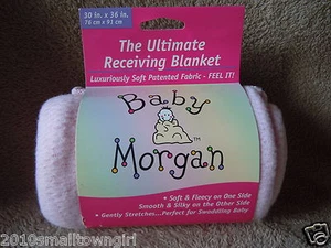 Vintage (Original) Baby Morgan Pink Ultimate Receiving Blanket - Picture 1 of 2