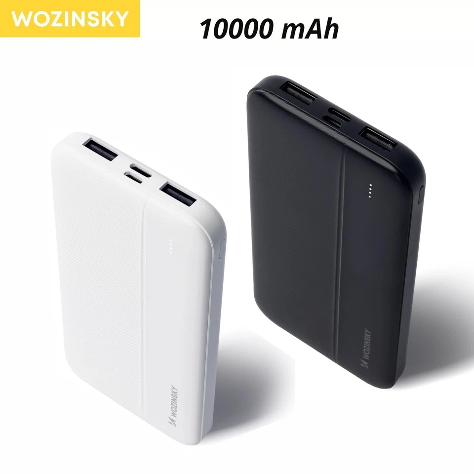 Powerbank Li-Po 10000mAh Leuchtdioden 2 x USB Handy-Ladegerät Wozinsky - Bild 1 von 1
