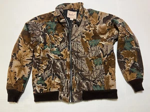 Vintage Men’s Woolrich Full Zip Camo Jacket Size Large - Picture 1 of 16