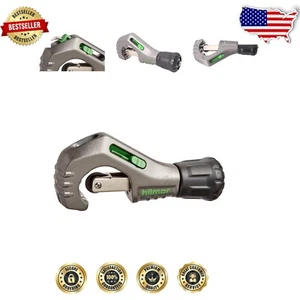 Professional-Grade Tube Cutter for HVAC Pipe and Copper Tubing, 1/8" - 1-3/8" - Picture 1 of 13