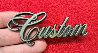 MOPAR 1975 76 77 PLYMOUTH GRAN FURY FENDER Script EMBLEM CUSTOM SAIL PANEL  - Image 1 of 4