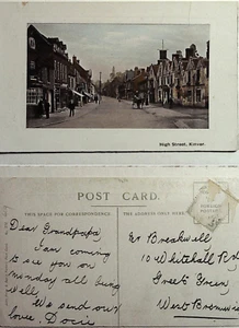 Postcard - High Street ,Kinver Staffs Sent Free - Bild 1 von 1
